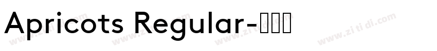 Apricots Regular字体转换